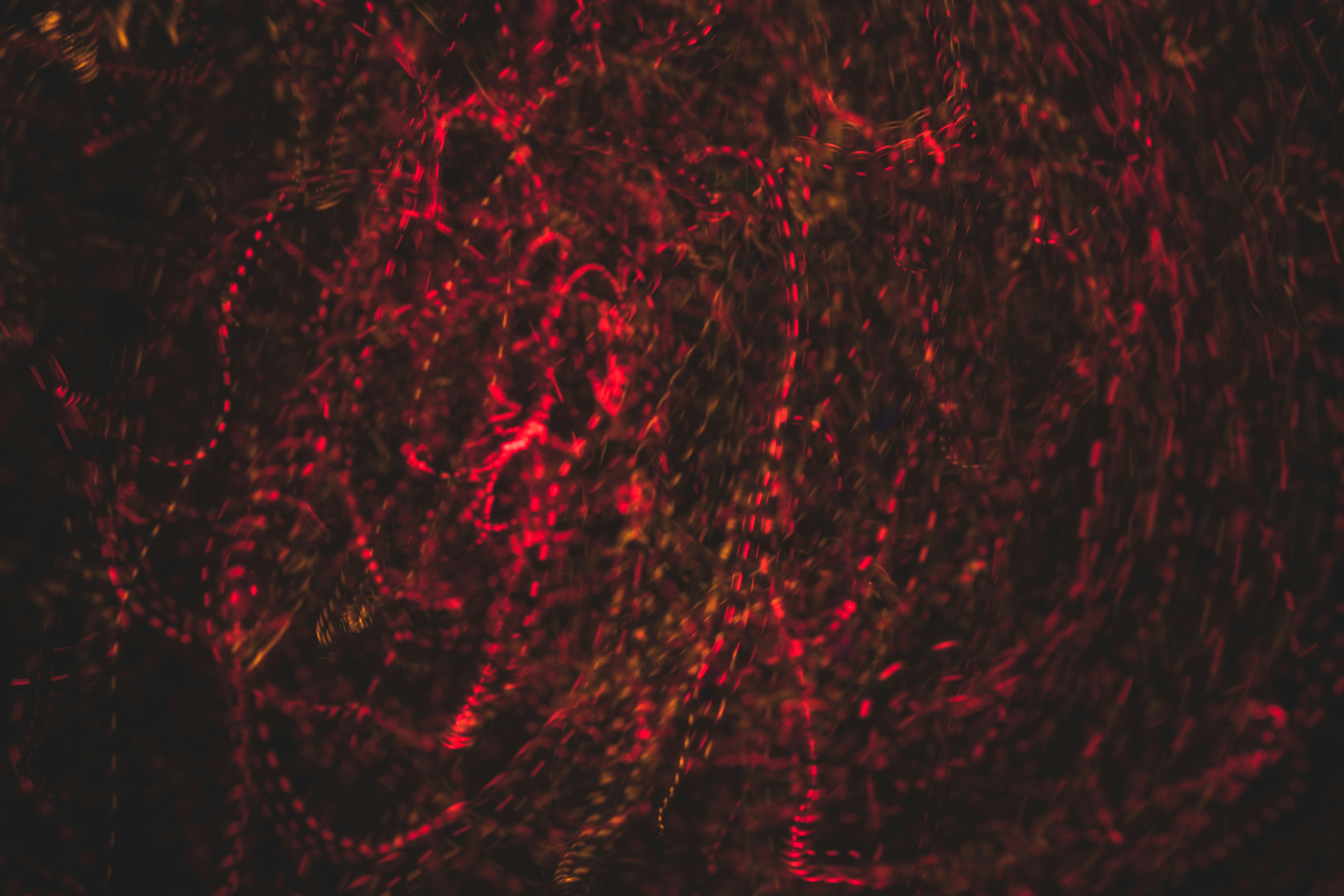 close-up photography of red lights